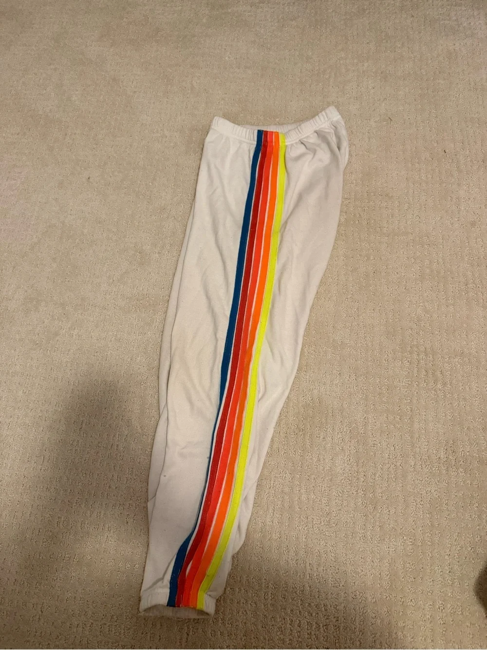 white aviator nation sweatpants